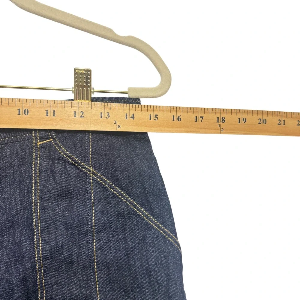 Cinq a Sept Aileen Denim Shorts 8 Indigo Blue‎ Excellent High Waist Utility